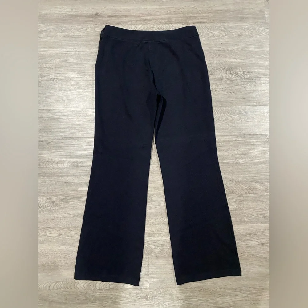 St. John Collection Navy Blue Straight‎ Knit Pants Women’s Size 10